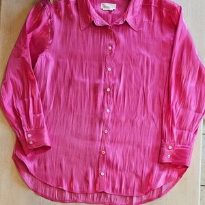 Anthropologie Pink Blouse